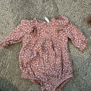 Floral Pink Kids One Piece